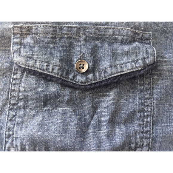 Ariat Denim Western Shirt Women’s XL Embroidered Cowgirl Back Rodeo Ranch - Picture 5 of 9